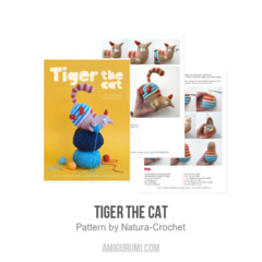 Tiger the cat amigurumi pattern by Natura Crochet