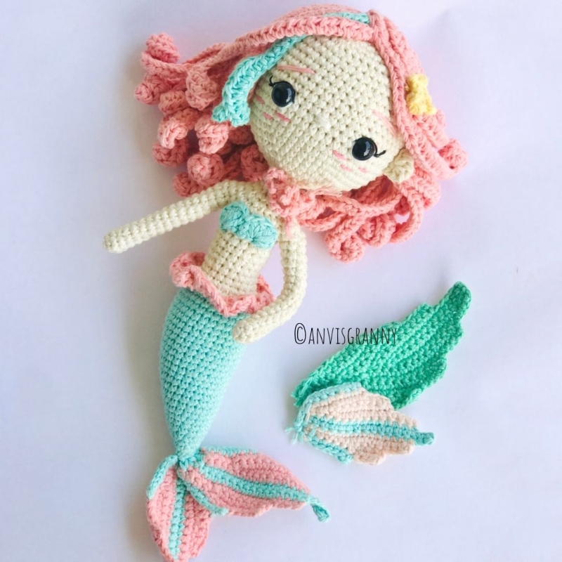 Zodiac Pisces Princess amigurumi pattern - Amigurumi.com