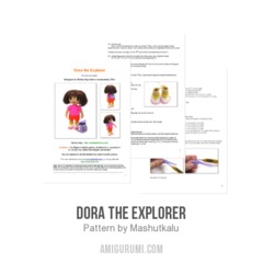 Dora the explorer amigurumi pattern by Masha Pogorielova (mashutkalu)
