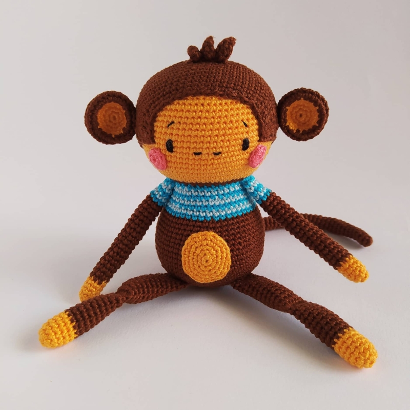 Sipho the monkey amigurumi pattern - Amigurumi.com