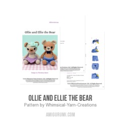 Ollie and Ellie the Bear amigurumi pattern - Amigurumi.com