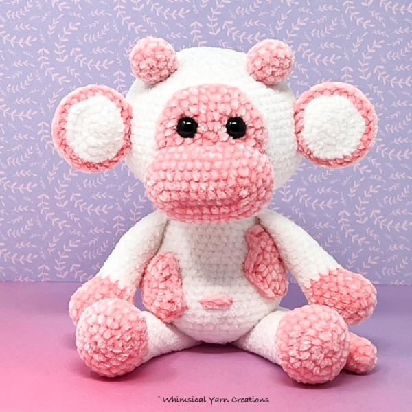 Crochet Strawberry Cow