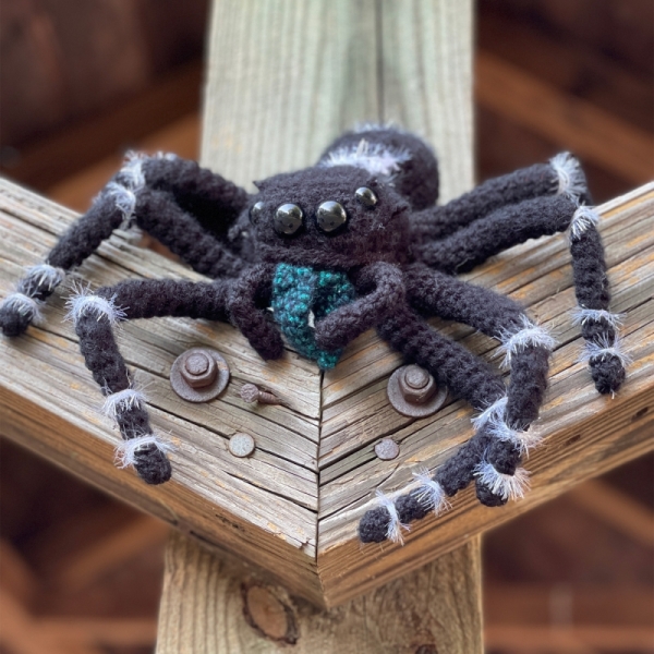 Scoot the Jumping Spider amigurumi pattern