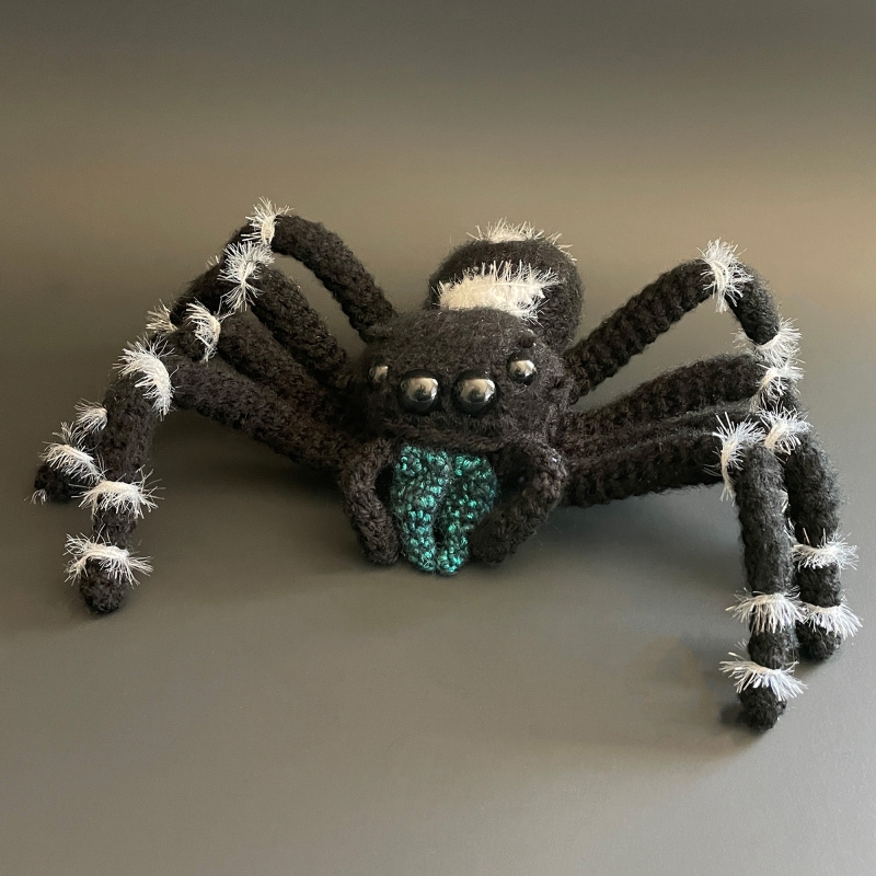 Scoot the Jumping Spider amigurumi pattern