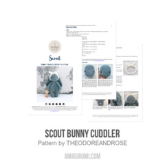 Scout Bunny Cuddler amigurumi pattern by THEODOREANDROSE