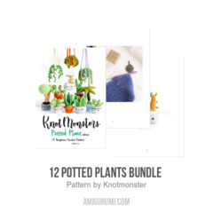 12 Potted Plants Bundle  amigurumi pattern by Knotmonster