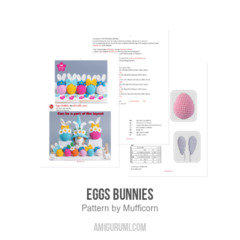 Eggs Bunnies amigurumi pattern by Mufficorn