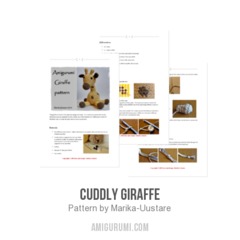 Cuddly Giraffe amigurumi pattern by Marika Uustare