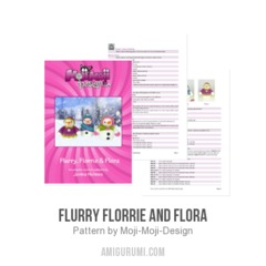 Flurry Florrie and Flora amigurumi pattern by Janine Holmes at Moji-Moji Design