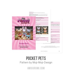 Pocket Pets amigurumi pattern by Janine Holmes at Moji-Moji Design