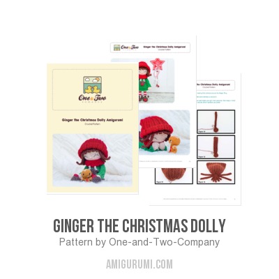 Ginger the Christmas Dolly amigurumi pattern - Amigurumi.com