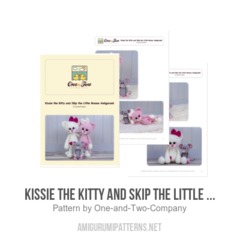 Kissie the Kitty and Skip the Little Mouse  amigurumi pattern by One and Two Company