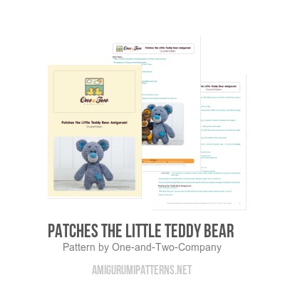 Patches the Little Teddy Bear amigurumi pattern - Amigurumi.com