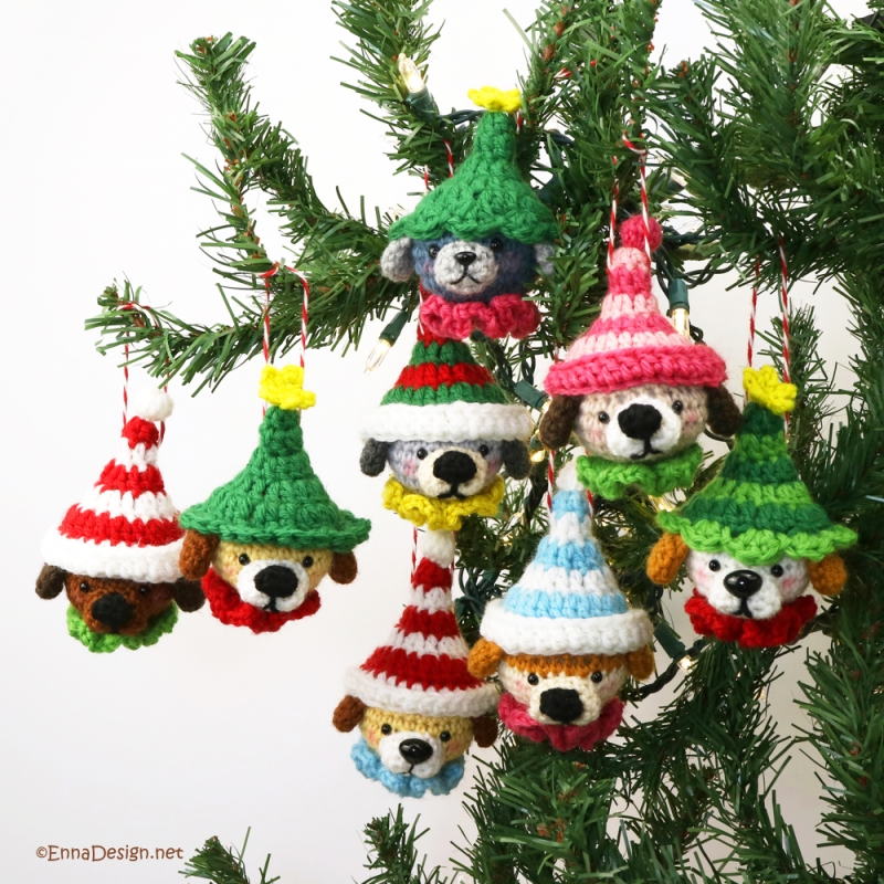 Christmas Dog Ornaments amigurumi pattern - Amigurumi.com