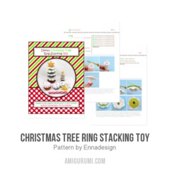 Christmas Tree Ring Stacking Toy amigurumi pattern by Emi Kanesada (Enna Design)