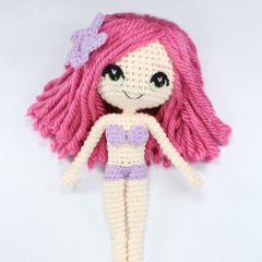 The Little Mermaid with Removable Tail and Fish Friend amigurumi by Epic Kawaii