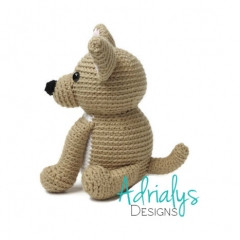 Charlie the Chihuahua amigurumi pattern by Adrialys Designs