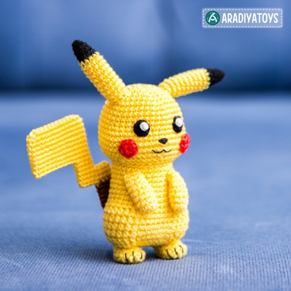 FREE Pokemon Crochet Patterns by AradiyaToys • Amigurumi Tutorials •  Pikachu Crochet • Free Crochet