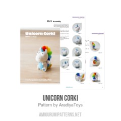 Unicorn Corki amigurumi pattern by AradiyaToys