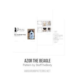 Azor The Beagle amigurumi pattern by StuffTheBody