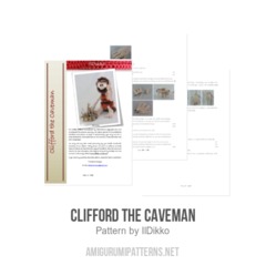 Clifford the caveman amigurumi pattern by IlDikko