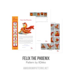 Felix the Phoenix amigurumi pattern by IlDikko