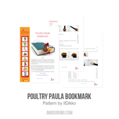 Poultry Paula Bookmark amigurumi pattern by IlDikko