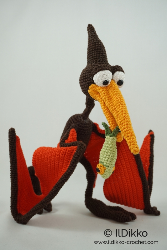 Cotton Crochet Pteranodon