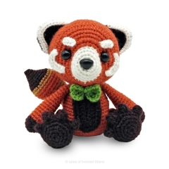 Jojo, the Red Panda amigurumi pattern by Tales of Twisted Fibers