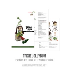 Trixie Jollybum amigurumi pattern by Tales of Twisted Fibers