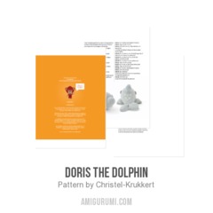 Doris the dolphin amigurumi pattern by Christel Krukkert