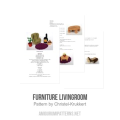 Furniture Livingroom amigurumi pattern by Christel Krukkert