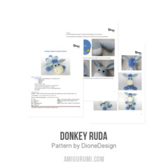 Donkey Ruda amigurumi pattern by DioneDesign