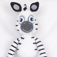 Happy Zebra amigurumi by Lovely Baby Gift