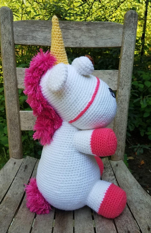 fluffy unicorn doll