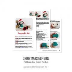 Christmas Elf Girl amigurumi pattern by Kristi Tullus