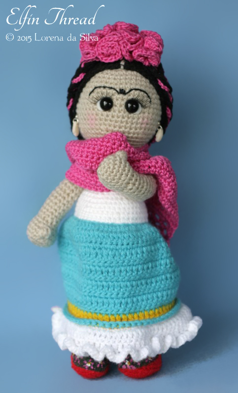 frida kahlo crochet doll pattern
