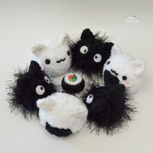 Mochi Cat and Rice Ball Kitty Free amigurumi pattern