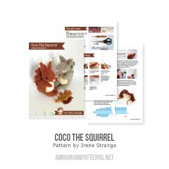 Coco The Squirrel amigurumi pattern by Irene Strange