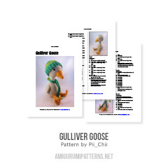 Gulliver Goose amigurumi pattern by Pii_Chii