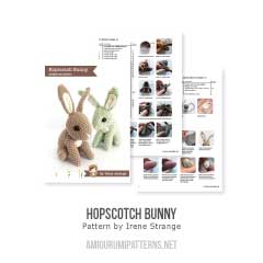 Hopscotch Bunny amigurumi pattern by Irene Strange