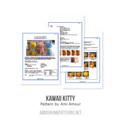 Kawaii Kitty amigurumi pattern by Ami Amour