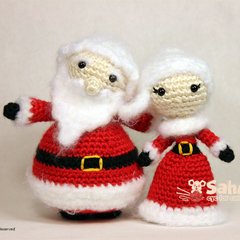 Mrs. Santa Claus amigurumi pattern by Sahrit