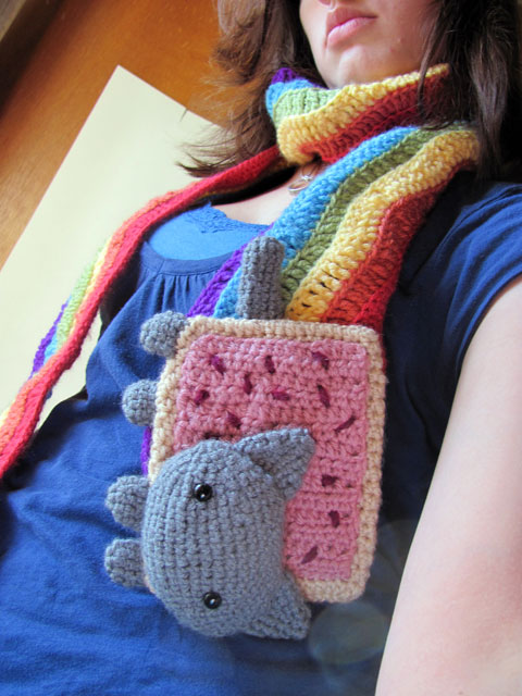 nyan cat scarf pattern