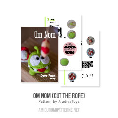 Om Nom (Cut the Rope) amigurumi pattern by AradiyaToys