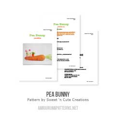 Pea Bunny amigurumi by Sweet N' Cute Creations