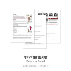 Penny the Rabbit amigurumi by sarsel