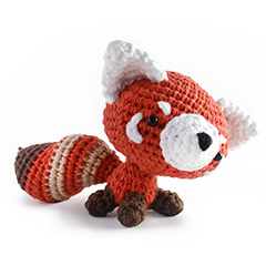 Rusty the Red Panda amigurumi pattern by A Morning Cup of Jo Creations