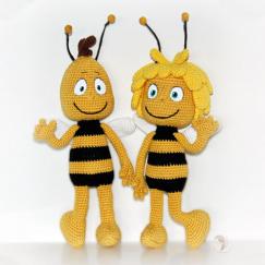 Maya and Willy the bee