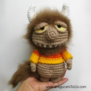 Unnamed monster where the wild things are Free amigurumi pattern